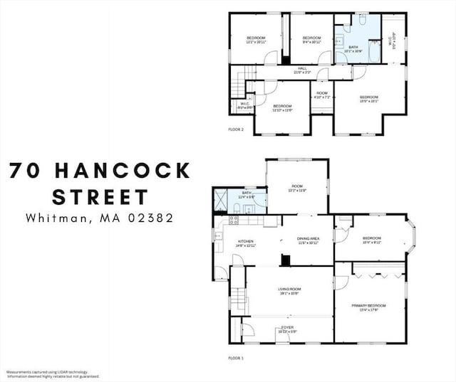 70 Hancock St, Whitman, MA 02382 - view of floor plan / room layout