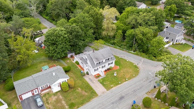 70 Hancock St, Whitman, MA 02382 - aerial view of property and surrounding area