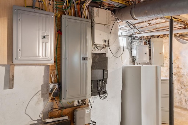 utility room with electric panel