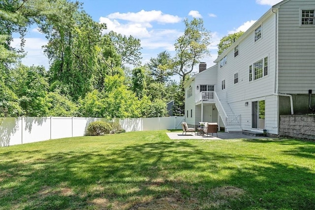 21 Johnson Rd, Winchester, MA 01890 - view of yard with a patio and stairs