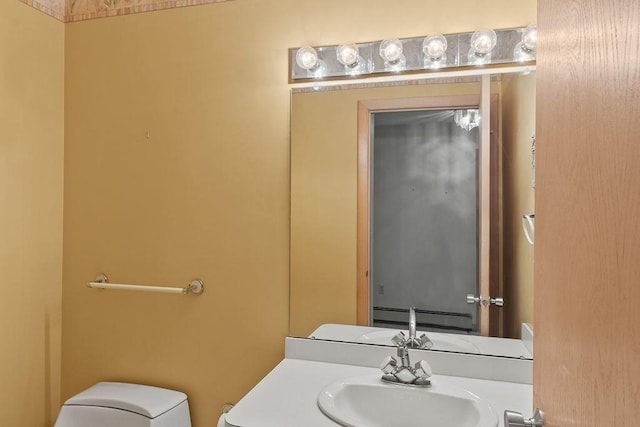 230 Prospect St, Franklin, MA 02038 - half bathroom with toilet and vanity