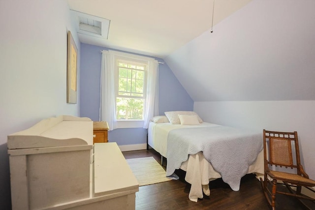 5 Pleasant St, Bourne, MA 02532 - bedroom with dark wood finished floors and lofted ceiling