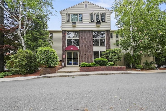 29 Vine St Unit 8, Winchester, MA 01890 - view of front of home with french doors and brick siding
