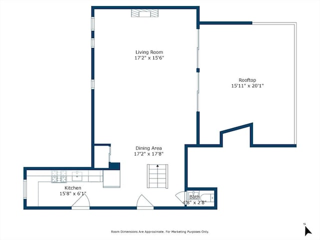 29 Vine St Unit 8, Winchester, MA 01890 - view of room layout