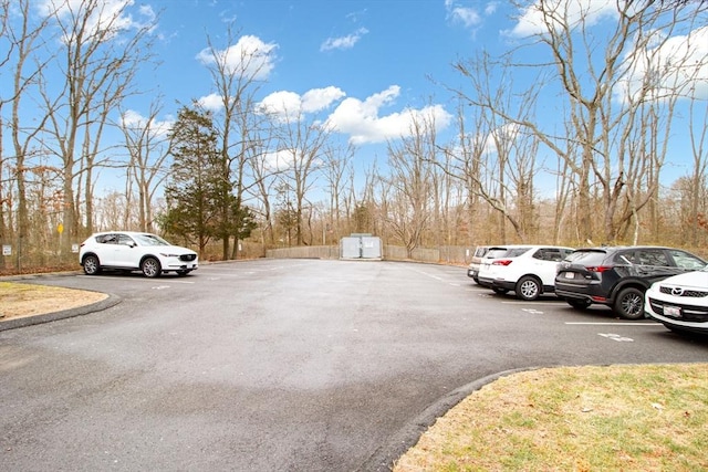 view of vehicle parking