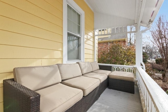 balcony with an outdoor living space