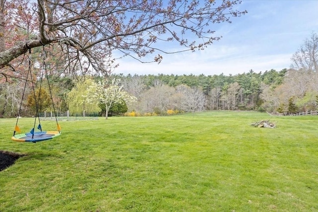44 Prospect Rd, Plympton, MA 02367 - view of green lawn with a view of trees