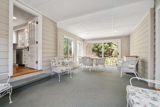 sunroom / solarium with plenty of natural light