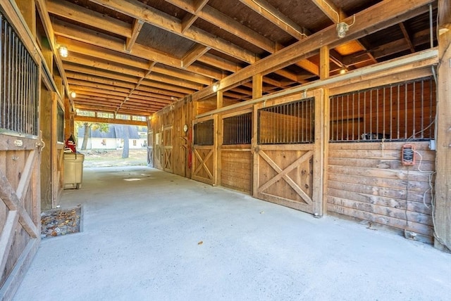 view of horse barn