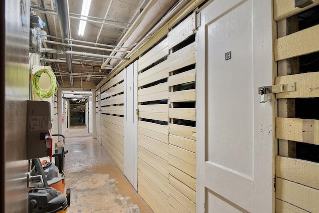 250 Beacon Unit 1B, Boston, MA 02116 - corridor with concrete flooring