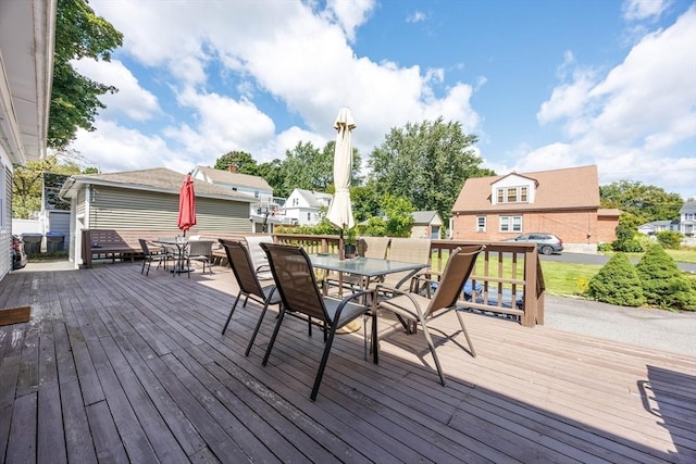 1-3 Fairoaks Ave, Methuen, MA 01844 - deck featuring outdoor dining space and a residential view