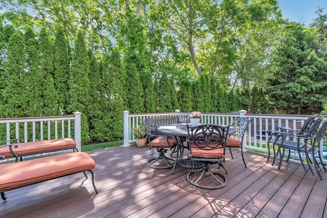 80 Schooner Ln, Barnstable, MA 02601 - wooden terrace featuring outdoor dining area