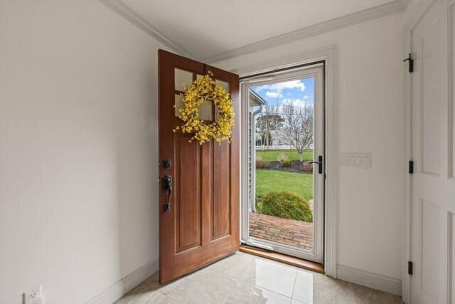 307 Riverview Dr, Chatham, MA 02633 - interior space featuring baseboards and ornamental molding
