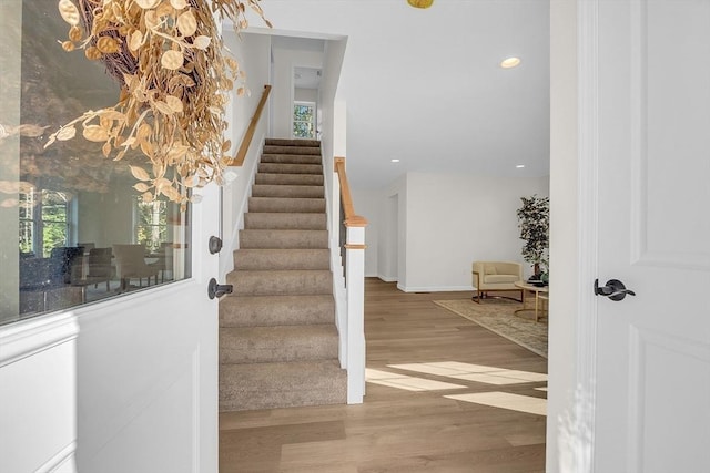 L-244 Doyle Ave, Winchendon, MA 01475 - stairway with wood finished floors and recessed lighting