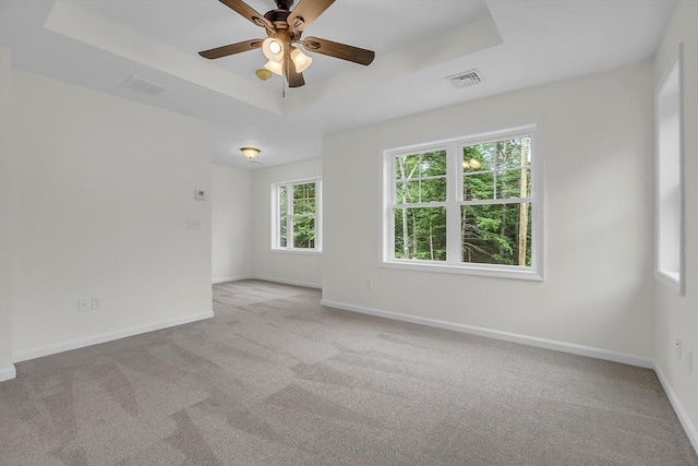 L-244 Doyle Ave, Winchendon, MA 01475 - unfurnished room featuring carpet flooring, a raised ceiling, and ceiling fan