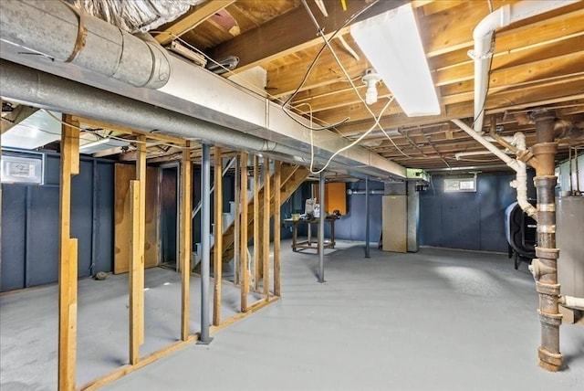 7 Curran Ter, Randolph, MA 02368 - basement with stairway