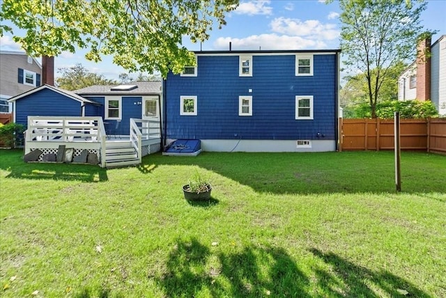 7 Curran Ter, Randolph, MA 02368 - back of property with a deck
