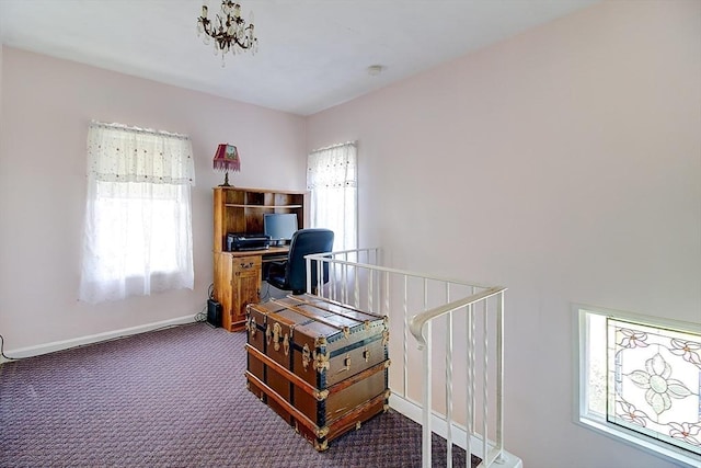 96 Robinson Ave, Attleboro, MA 02703 - office space with dark colored carpet and baseboards