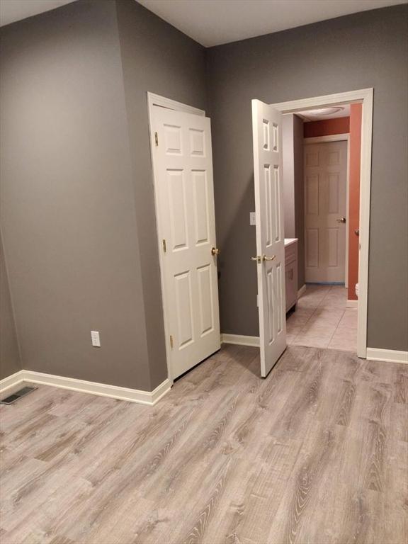 interior space featuring light wood-type flooring