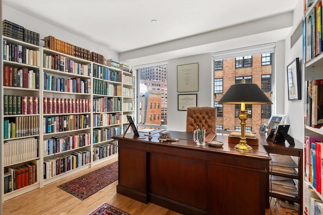 80 Broad St Unit 1002, Boston, MA 02110 - office area featuring wood finished floors