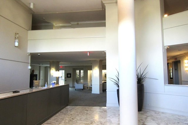 view of reception area