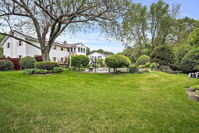 12 Cassidy Dr, Woburn, MA 01801 - view of yard featuring stairs
