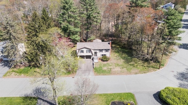 view from above of property