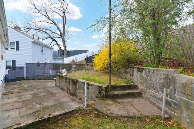 view of yard with a patio