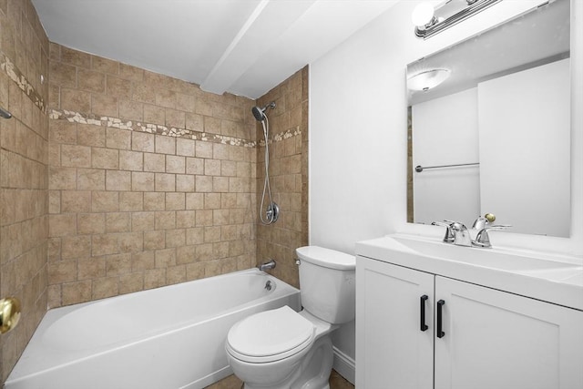 118 Parker St Unit 16, Acton, MA 01720 - bathroom featuring toilet, vanity, and bathing tub / shower combination