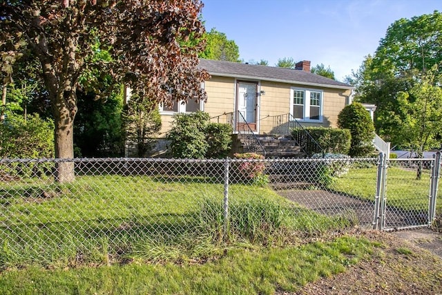 42 Giasson St, Hudson, MA 01749 - view of front of house with a chimney