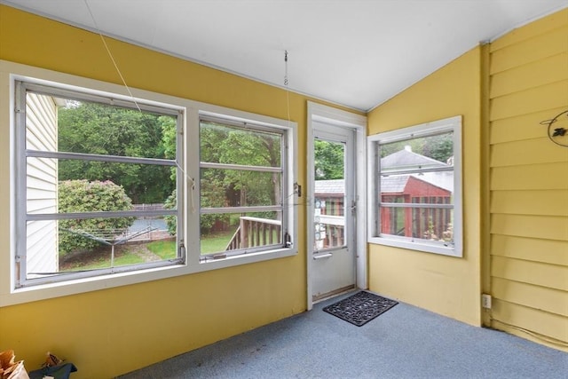34 Worcester St, Grafton, MA 01519 - unfurnished sunroom with healthy amount of natural light and lofted ceiling