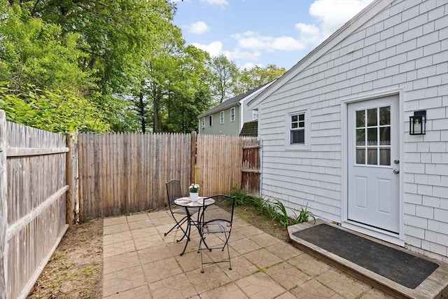 216 Waltham St, Hanson, MA 02341 - view of patio / terrace featuring a fenced backyard