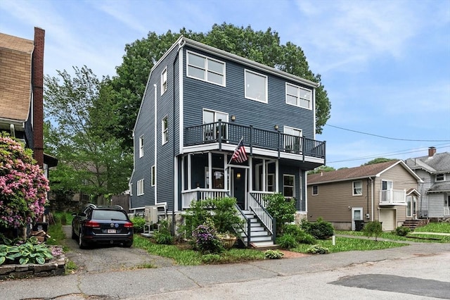 31 Cedar Hill Ter, Swampscott, MA 01907 - view of property featuring a balcony