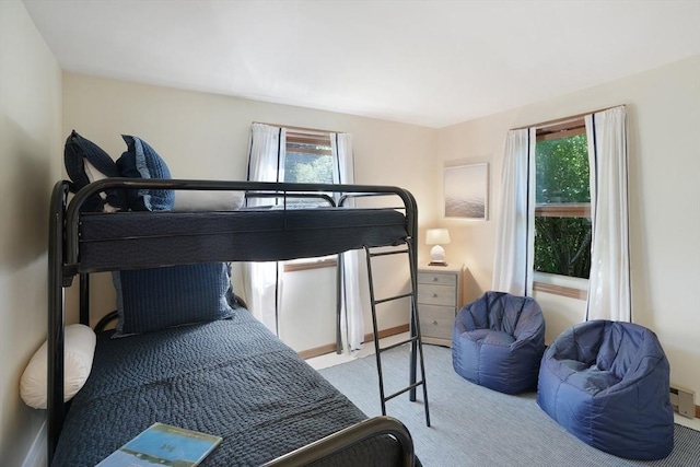 bedroom featuring carpet floors
