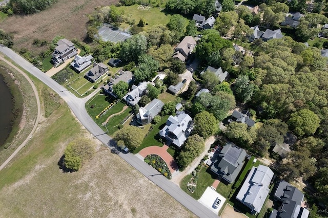 aerial view featuring a residential view