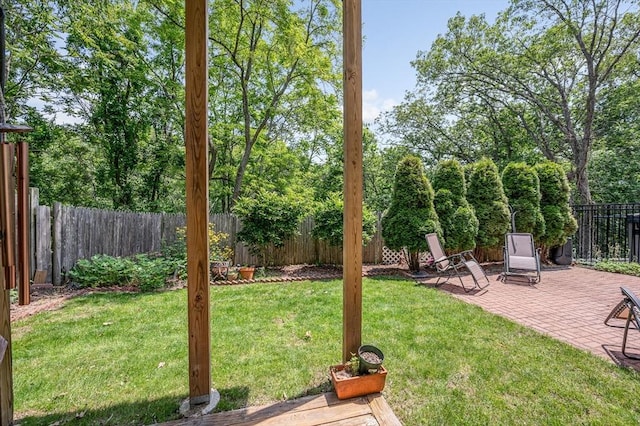 44 Sachem St, Waltham, MA 02451 - view of yard with a patio