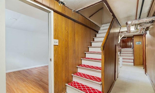 204 Maple St, Boston, MA 02132 - staircase with baseboards