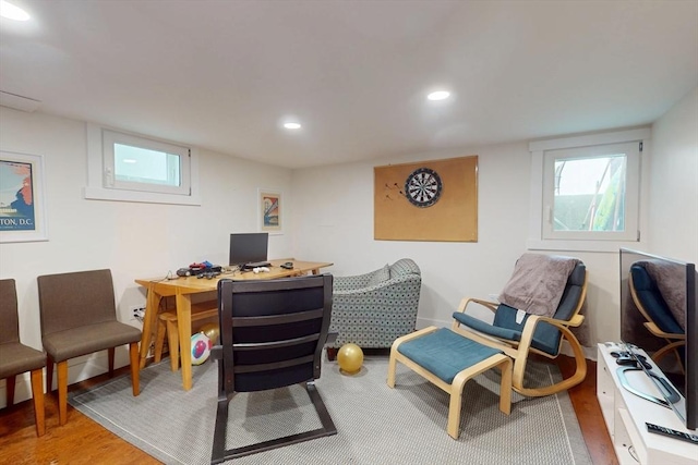 12 Lester Ter, Somerville, MA 02144 - office space featuring recessed lighting, light wood finished floors, and baseboards
