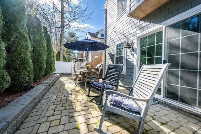 view of patio / terrace with outdoor dining space