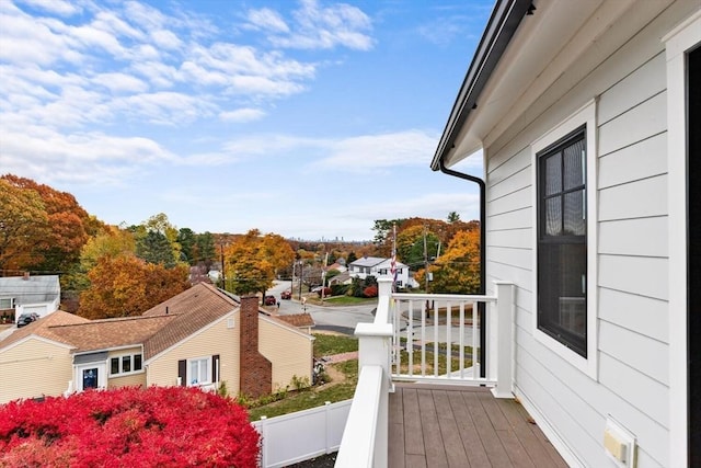 view of property exterior featuring a balcony