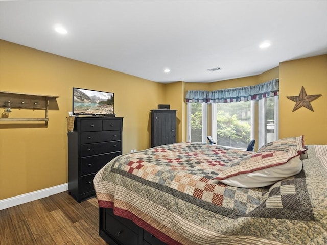 770 Salisbury Unit 302, Worcester, MA 01609 - bedroom with dark wood finished floors and recessed lighting