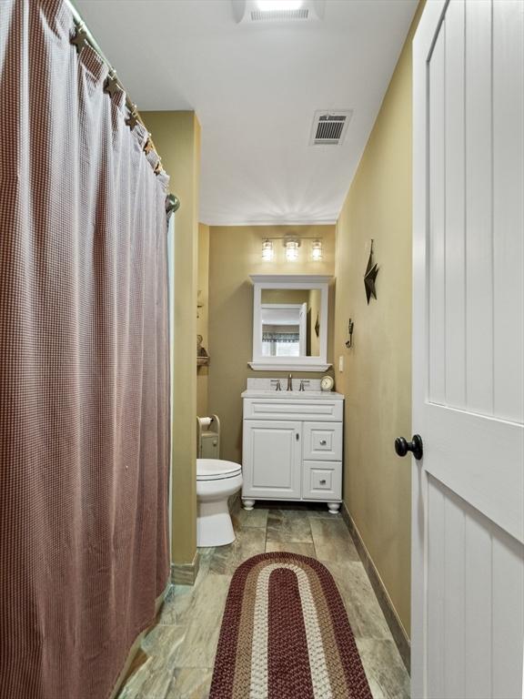 770 Salisbury Unit 302, Worcester, MA 01609 - bathroom with vanity and curtained shower