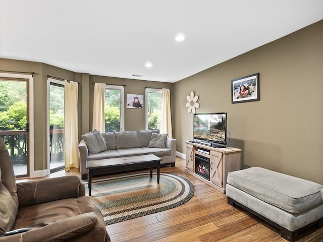 770 Salisbury Unit 302, Worcester, MA 01609 - living area featuring light wood finished floors and recessed lighting
