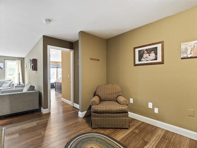 770 Salisbury Unit 302, Worcester, MA 01609 - sitting room featuring wood finished floors and baseboards