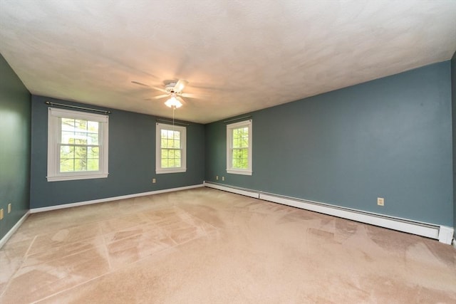 10 Eagle Rd, Winchendon, MA 01475 - carpeted empty room with baseboard heating, ceiling fan, and baseboards