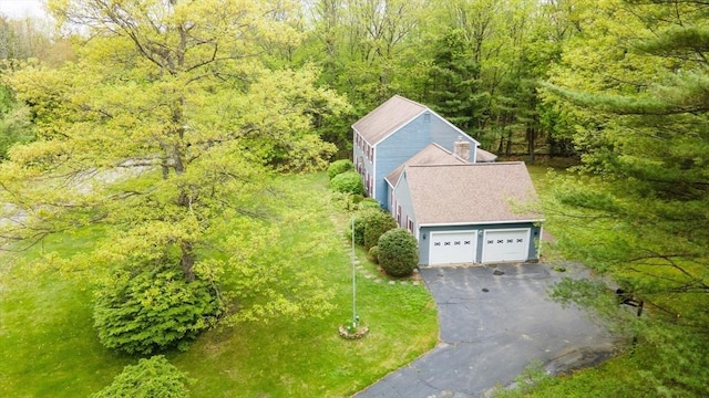 10 Eagle Rd, Winchendon, MA 01475 - view from above of property with a heavily wooded area