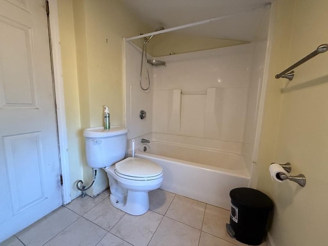 208 Rhode Island Rd, Lakeville, MA 02347 - bathroom featuring toilet, shower / bath combination, and tile patterned floors