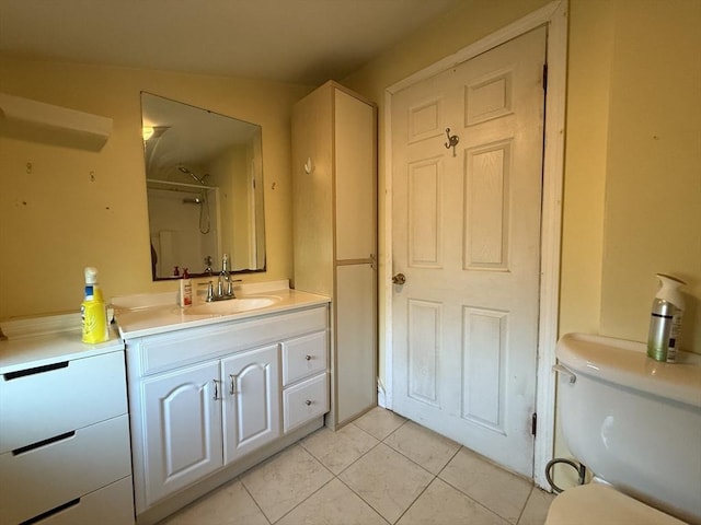 208 Rhode Island Rd, Lakeville, MA 02347 - full bath with toilet, walk in shower, tile patterned flooring, and vanity