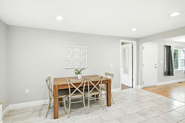 606 Granby Rd, South Hadley, MA 01075 - dining area with baseboards and recessed lighting