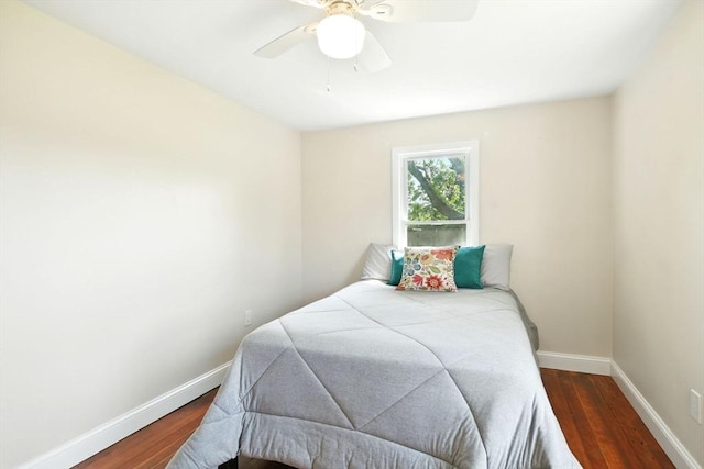 606 Granby Rd, South Hadley, MA 01075 - bedroom featuring wood finished floors and a ceiling fan